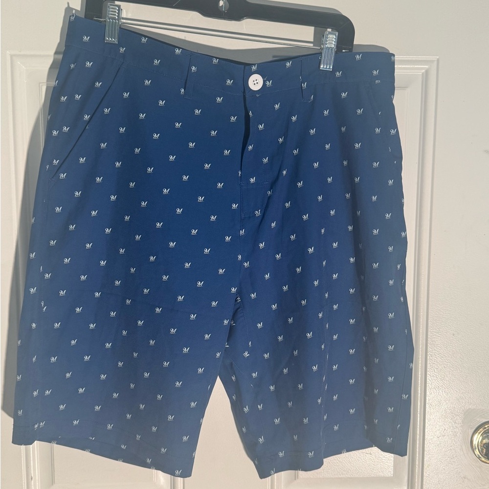 Genuine Merchandise Navy Patterned Men's Shorts